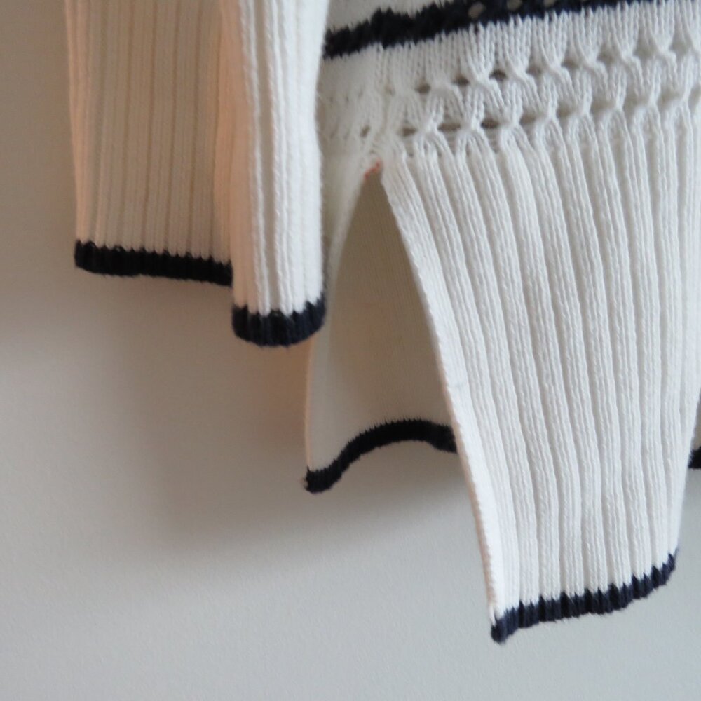 SERAPHINE Helga Textured Stripe Cotton Maternity Nursing Sweater Jumper Size L - Picture 11 of 16